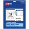 Avery Glossy White Rectangle Labels with Sure Feed, 1" x 2-5/8"